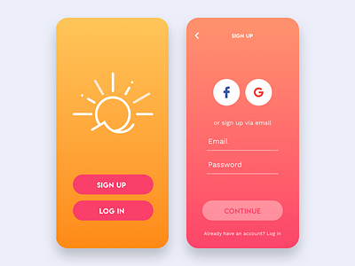 Daily UI 001: Sign up challenge colors dailyui dailyui 001 signup ui
