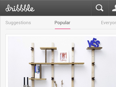 Dribbble for Android - Details android app dribbble pink popular search shot