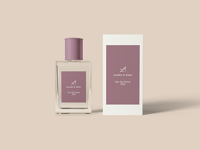 London & Amari Eau De Parfum branding design graphic design typography