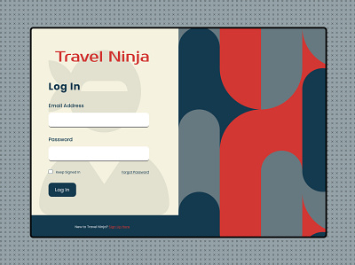 Travel Ninja design ui web design