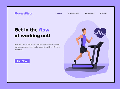 FitnessFlow design ui web design