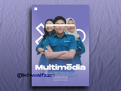 Multimedia Department Poster on SMKN 1 Bogor Yearbook 2020 event flyer graphic design indonesian multimedia photo edit photography poster poster design poster idea yearbook