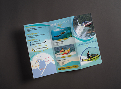 Water Park Theme Trifold Brochure stream