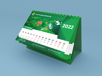 Desk Calender 2022 year 2022