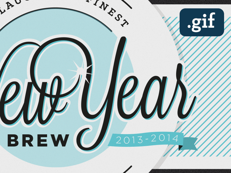 New Year Brew beer brew label new packaging type year