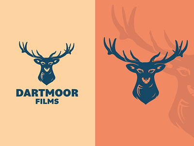 Dartmoor dartmoor films illustration logo stag