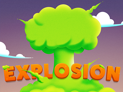 Boom boom cloud explosion game guacamole illustration ios mobile mushroom cloud noise