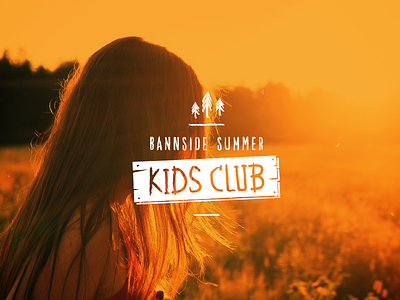 Kids Club church club illustration kids logo orange summer
