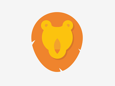 Lion MK II branding design illustration lion orange yellow