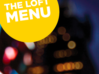 Loft Menu menu subu the loft yellow