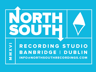 North South brand compass identity north south typography