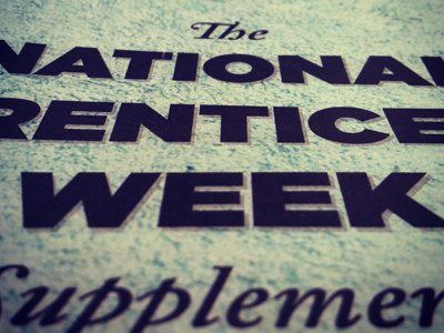 National Apprenticeship Week Supplement apprenticeship apprenticeships caslon fe week gotham national supplement week