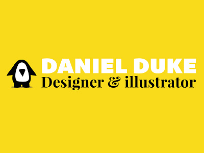 It's personal bemio black brand daniel designer display duke illustrator penguin personal playfair white yellow