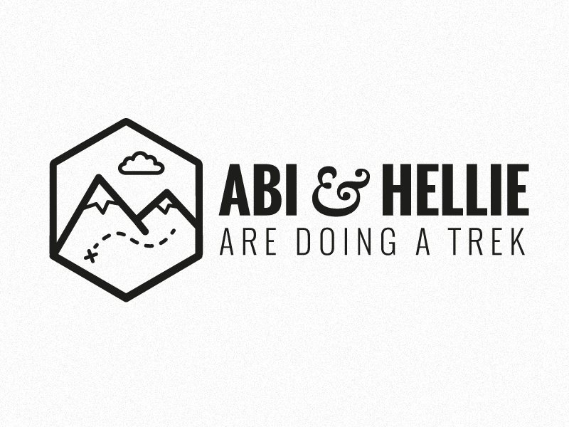 Doing a trek ampersand branding caslon charity illustration logo mountains oswald typography