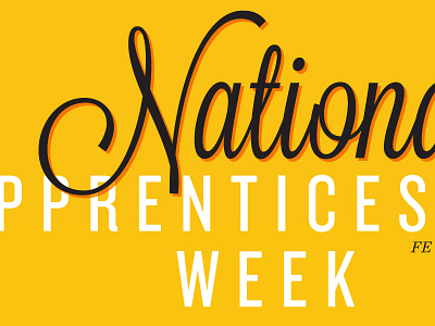 National Apprenticeship Week apprenticeship black cover lavanderia national supplement type week white yellow