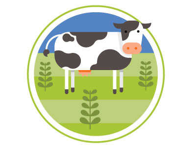 Cow illustration cow crops dairy design farm illustration moo