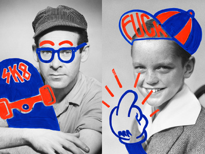 Pepsi - House of Max art blue disney fuck glasses graffiti hand hat illustration red skateboard street
