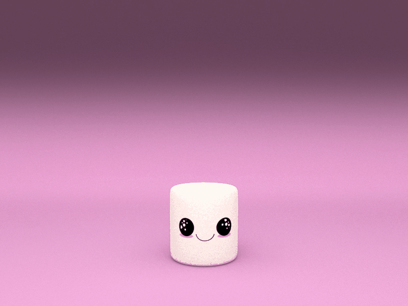 Marshmallow Animation 3d animation character design