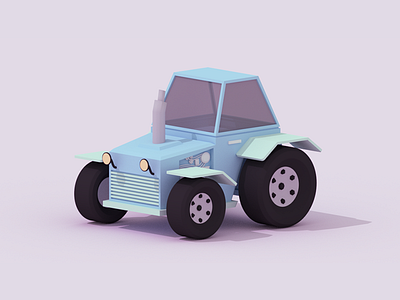 Low Poly Tractor