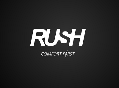 Rush branding design logo typography