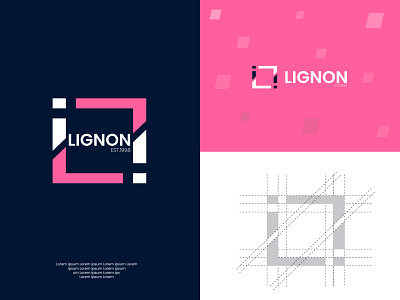LOGO। LIGNON 3d branding graphic design logo ui