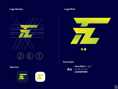 LOGO । ZET BRAND LOGO 3d branding graphic design logo ui