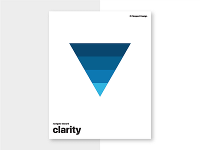 Navigate Toward Clarity design flexport poster principles