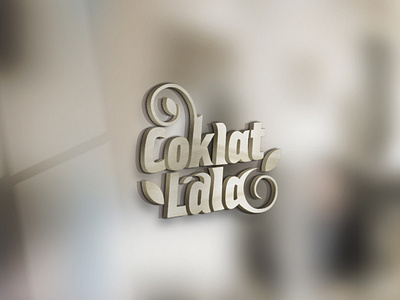 Logo Typography Coklat Lala