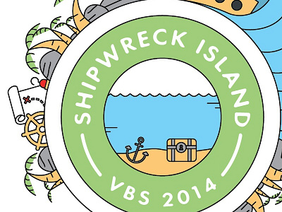 vbs 2014 island map palm pirate ship shipwreck treasure tropical vbs