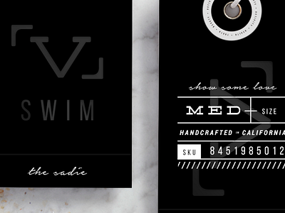 logo exploration for RVL black custom design layout logo matte spot uv summer swim tag type
