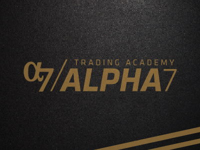 alpha7 mockup 007 alpha bond branding development education gold logo lucky masculine stocks trading
