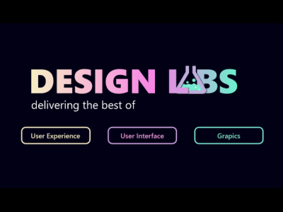 Design Labs branding design graphic design typography ui ux