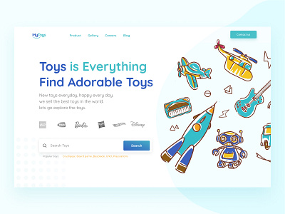 My Toys Landing page