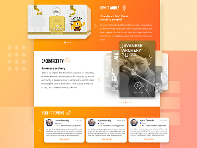 Home Page Backstreet Academy design desktop interaction travel ui ux website