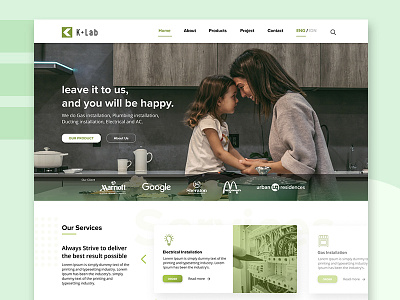 Installation Company Homepage