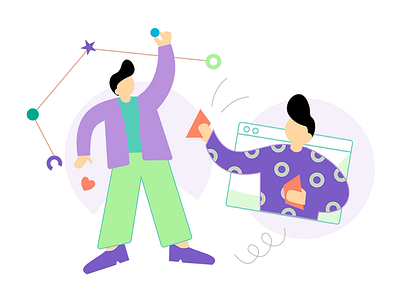 Planning Illustration animated clean flat illustration