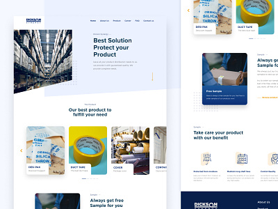 Dicson Website career clean design desktop desktop design flat homepage ui ux website