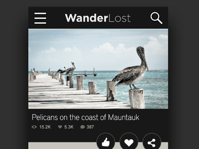 Wanderlost Mobile Video Page mobile ui ux video