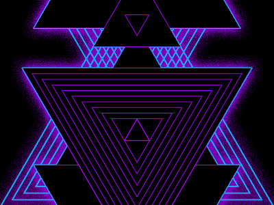 Geometric Motif futuristic geometry glow motif pattern retro texture triangle