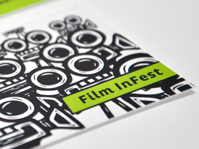 Film Infest Businesscard Detail businesscard identity print