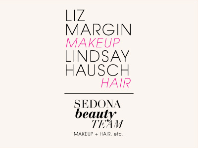 Sedona Beauty Team Logo avant garde bauer bodoni beauty logo