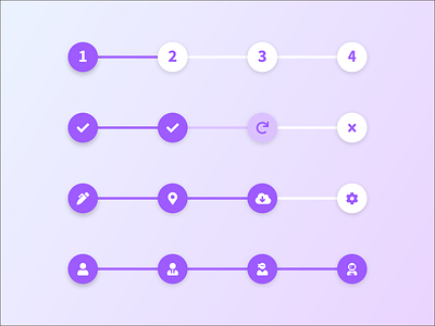 Steps UI Concept multistep step steps timeline