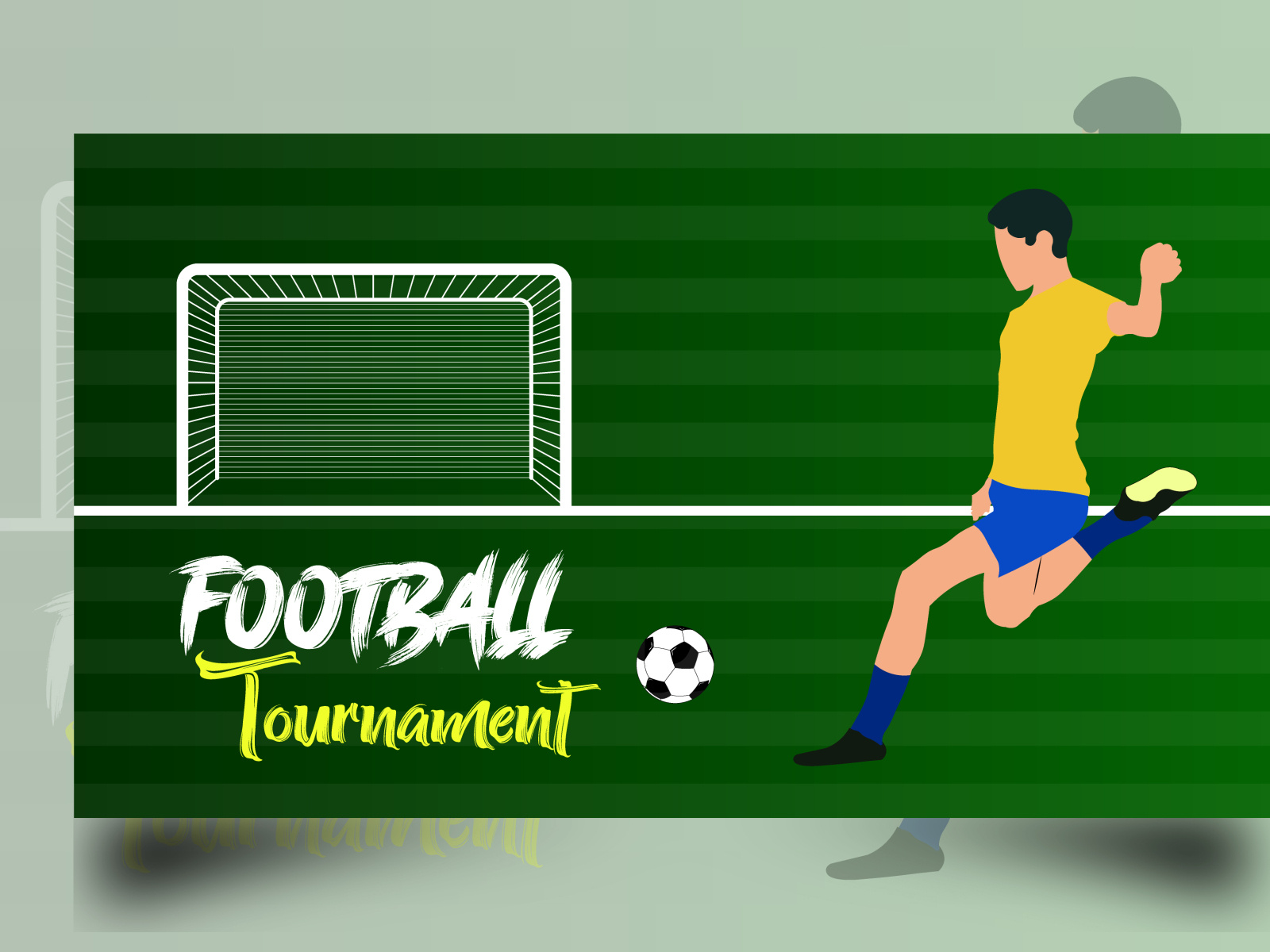 Football Tournament poster illustration by Anayatul Islam Nayeem on