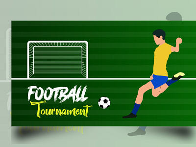 Football Tournament poster illustration ball branding design football football tournament game graphic design illustration kick logo photoshop player soccer sports tournament typography ui ux vector