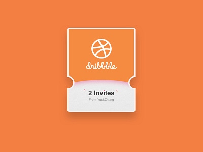 2 Invites dribbble invite invites sketch