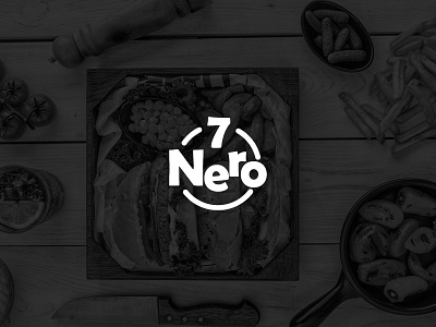 7Nero Restaurant Logo Design 7 logo 7 logos black and white black logo logo logo design logos logotype minimal logo minimalist modern logo professional logo restaurant logo restaurnt resturant resturant logo