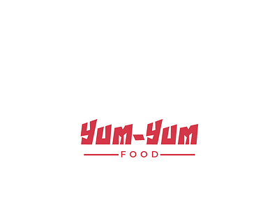 Yum Yum Logo Design - تصميم شعار مطعم logo logo design logos logotype logotypes red logo restaurant logo resturant logo wordmark wordmark logo yum logo yum yum logo