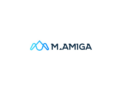 M.Amiga Logo Design - تصميم شعار شركة ام اميجا company logo gradient logo lettermark lettermark logo logo logo design logos