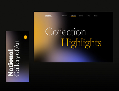 The National Gallery of Art - Washington airy app appdesign art clean dribbble flow gallery museum simple ui ui ux uidesign userexperience userinterface ux ux ui uxdesign web design website