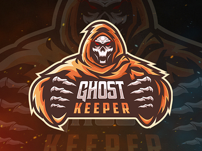 Ghost Keeper Logo design esport logo graphic design icon illustration logo mascot logo vector